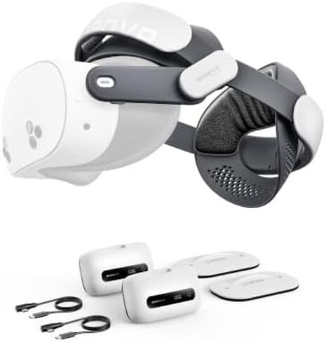 BOBOVR M3 Pro + Strap Dual Battery and Dual Charging Dock Combo ，Compatible with Quest 3/3S in Kuwait