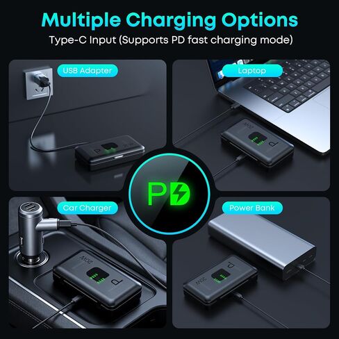 LP-E17 Battery 1350mAh (2-Pack) with PD 20W USB Fast Charger & LED Display, Set for Canon R50 R100 RP R10 R8, Rebel T8i T7i T6i T6s SL2 SL3, M3 M5 M6 II, 77D 200D 750D 760D 800D 8000D in Kuwait