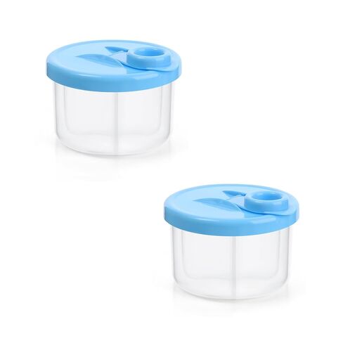 Accmor Baby Formula Dispenser On The Go, Rotating Formula Container to Go | Non-Spill Rotating Three-Compartment Milk Powder Kids Snack Container for Infant Toddler Travel in Kuwait