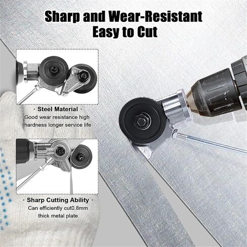 Electric Metal Nibbler Drill Attachment With Adapter DIY Metal Cutter Sheet Drill Attachment For Metal Cutting Copper Cutter in Kuwait