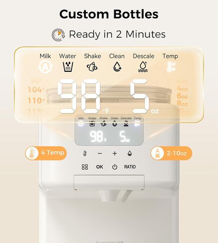 HEYAXA Advanced Formula Dispenser Machine (White) | 4 Temperature Settings, 2L Capacity, Advanced Formula, Automatic Dispensing in Kuwait