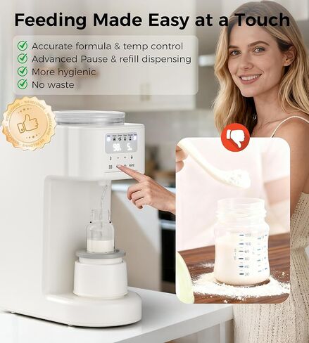HEYAXA Advanced Formula Dispenser Machine (White) | 4 Temperature Settings, 2L Capacity, Advanced Formula, Automatic Dispensing in Kuwait
