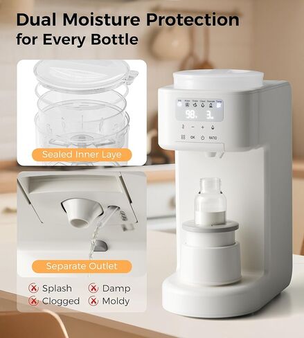 HEYAXA Advanced Formula Dispenser Machine (White) | 4 Temperature Settings, 2L Capacity, Advanced Formula, Automatic Dispensing in Kuwait