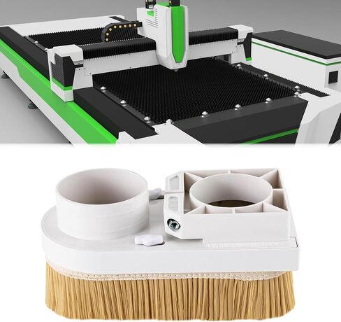 80Mm Spindle Dust Shoe, Cnc Router Dust Cover With Nylon Bristle For Spindle Abs Base Dust Collector Boot For Engraving Milling Machine, Woodworking Cnc Tools Accessories in Kuwait