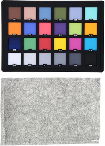 Color Correction Card, Professional 24 Color Calibration Card with 24 Scientifically Calibrated ColorPatches, for Photo and Video Shoot in Kuwait