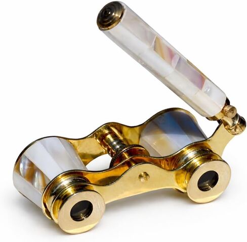 Vintage Opera Glasses for Women with Leather Case – Luxury Brass Theater Opera Glasses – Elegant Gift for Opera, Ballet, Theater Lovers in Kuwait