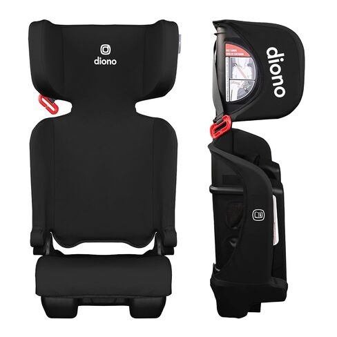 Diono Airi Lightweight High Back Booster Seat, Foldable Travel Friendly, Slim 3-Across Fit, 40–100 lbs/43–57 in, Frontal Impact Protection, Black in Kuwait
