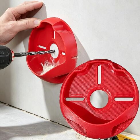 Drill Dust Collector with Drilling Position Guide, Fits Up to 0.8" Drill Bits, No-Install Lightweight Dust Catcher for Home Wall Drilling Projects in Kuwait