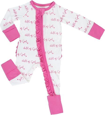 LollyBanks Baby Pajamas, Long Sleeve Baby Romper with 2-Way Zipper, 95% Viscose from Bamboo and 5% Spandex, Infant Sleepers in Kuwait