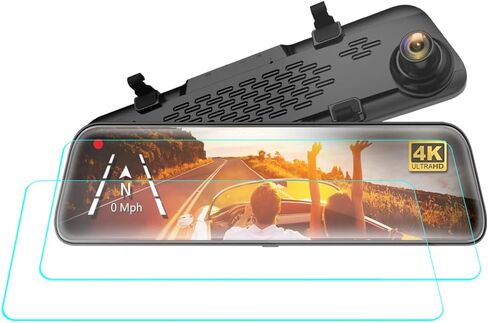 2-Pack for WOLFBOX G840S 12" Mirror Dash Cam Screen Protector | HD Clear Anti-Fingerprint Anti-Scratch TPU Screen Protector Protection Flim Compatible for WOLFBOX G840S 12" Mirror Dash Cam in Kuwait