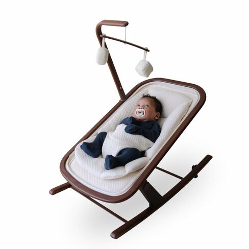 Snuggle Me Baby Bouncer | 2 in 1 Infant Rocker | Newborn (Birth -20 lbs) | 2-Position Recline | Newborn Insert & Toy Bar Included | JPMA/BSA Certified | Easy Wash Organic Cotton | Nursery Essential in Kuwait