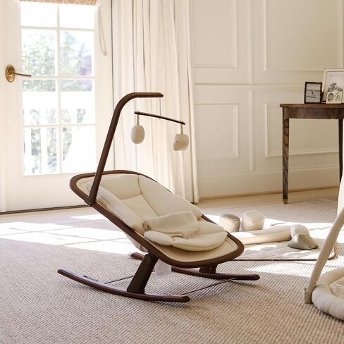 Snuggle Me Baby Bouncer | 2 in 1 Infant Rocker | Newborn (Birth -20 lbs) | 2-Position Recline | Newborn Insert & Toy Bar Included | JPMA/BSA Certified | Easy Wash Organic Cotton | Nursery Essential in Kuwait
