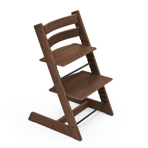 Stokke Tripp Trapp Chair, Adjustable Wooden High Chair, Warm Brown | Convertible Chair for Toddlers, Children & Adults, Convenient, Comfortable & Ergonomic, Classic Design, Fits at Dining Table in Kuwait