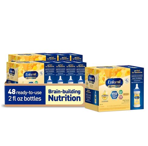 Enfamil NeuroPro Ready to Feed Baby Formula, Brain Building Duo DHA & MFGM, Exclusive Immune Supporting HuMO6 Blend, Enfamil Ready to Feed Infant Formula, 8 fl oz, 6 count, Total 24 bottles in Kuwait