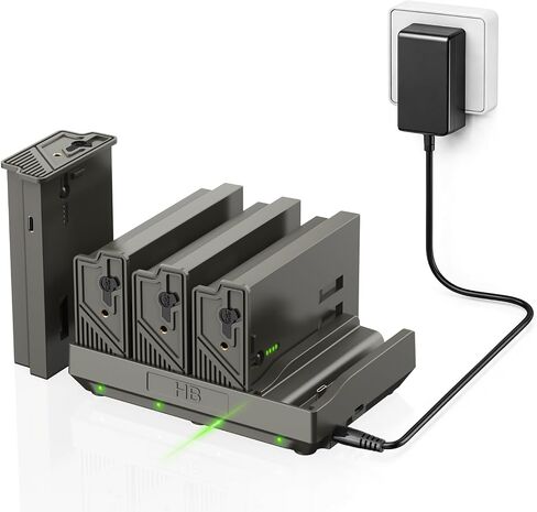 Tactacam Lithium Battery Pack, Compatible with Tactacam Reveal Trail Cameras, 4-Pack Rechargeable Battery Kit with Charger Station,High Capacity Replacement Power Set for Hunting Outdoor Surveillance in Kuwait