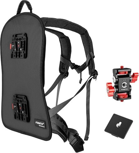 FOMITO BB-01 V-Mount Camera Harness Vest, with Power Distribution Plate, Wireless Video Transmission Mount, USB/DC8V/DC12V/Dtap14.8V/DC15V Output in Kuwait