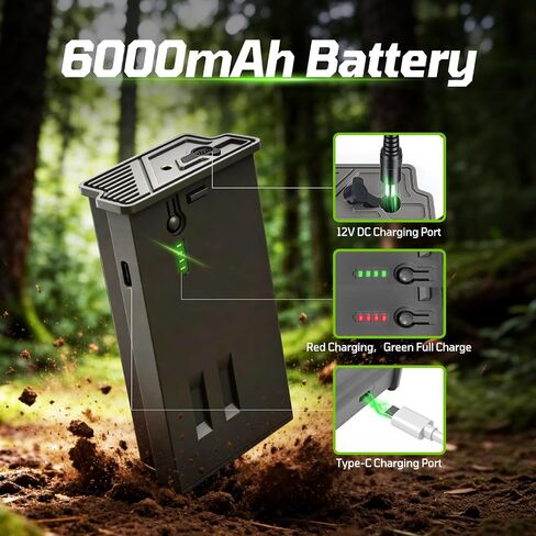 Tactacam Lithium Battery Pack, Compatible with Tactacam Reveal Trail Cameras, 4-Pack Rechargeable Battery Kit with Charger Station,High Capacity Replacement Power Set for Hunting Outdoor Surveillance in Kuwait