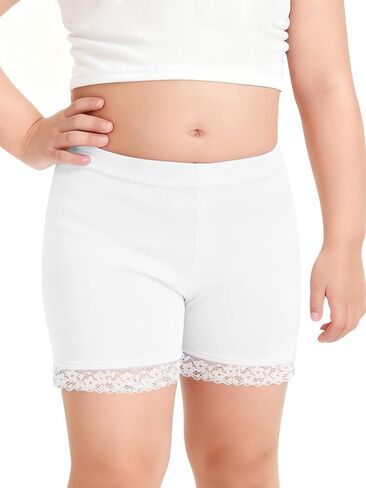 Haloumoning Toddler Baby Girl Lace Trim Shorts Little Kids Yoga Dance Safety Undershorts 9M-8Y in Kuwait