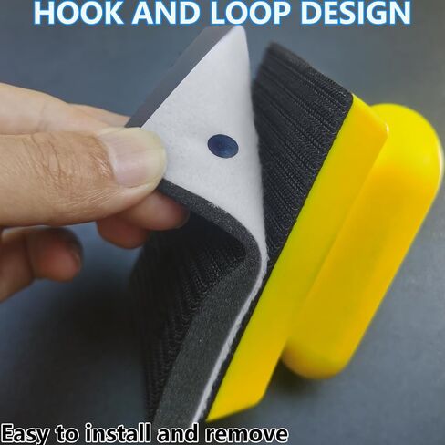FOWOK 3" x 4" Foam Sanding Pads, 3 Pcs Sanding Interface Pads, Hook & Loop Design for 3x4 Sanders -FSP343 in Kuwait