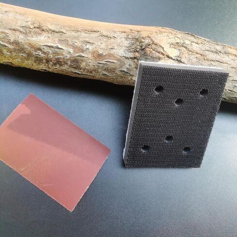 FOWOK 3" x 4" Foam Sanding Pads, 3 Pcs Sanding Interface Pads, Hook & Loop Design for 3x4 Sanders -FSP343 in Kuwait