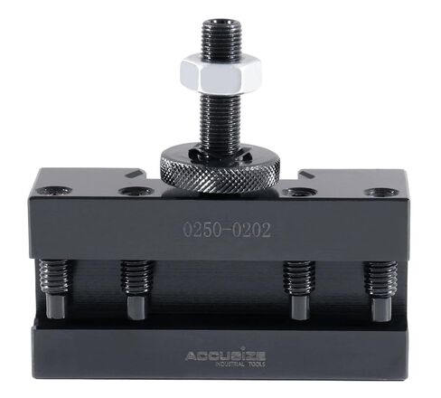 Accusize Industrial Tools Style Bxa Boring, Turning and Facing Holder, for 5/8'' Turning Tools, Quick Change Tool Holder, Style 2, 0250-0202 | V-Groove Holder for BXA Posts, Fits 1/4 in to 5/8 in Tool Bits, 1/2 in Shank, Steel, Boring Bar Not Included, 02 in Saudi Arabia