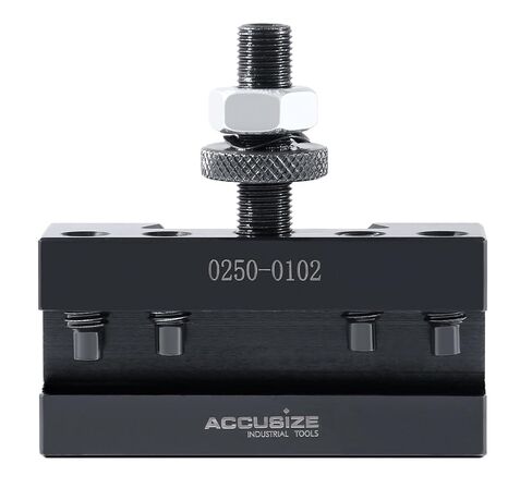 Accusize Industrial Tools Style Bxa Boring, Turning and Facing Holder, for 5/8'' Turning Tools, Quick Change Tool Holder, Style 2, 0250-0202 | V-Groove Holder for BXA Posts, Fits 1/4 in to 5/8 in Tool Bits, 1/2 in Shank, Steel, Boring Bar Not Included, 02 in Saudi Arabia