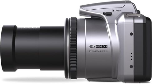 Minolta MN40Z-S 20 MP / 1080P FHD Bridge Camera w/40x Optical Zoom (Silver) Bundle with Deco Photo Camera Bag for DSLR and Mirrorless Cameras and Western Digital Purple 64GB microSD Card in Kuwait