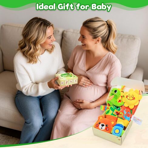 Baby Rattle Wrist Socks Toys, Sensory Toy for Babies 0-6 Months, Socks and Foot Finder Set with Sounds as Baby Shower Gifts, Baby Essentials for Newborn Infant Toddler Ages 0-12 Months in Kuwait