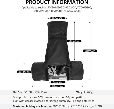 Professional Waterproof Camera Rain Cover for DSLR in Kuwait