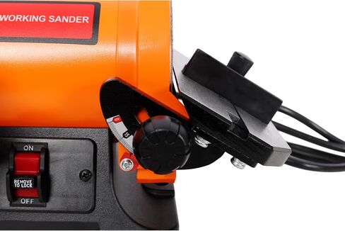 Benchtop Belt and Disc Sander with 1x30 Inch Sanding Belt & 5 Inch Disc, Tool-Free Belt Change, Adjustable Worktable, Dual Dust Ports, Includes Wrench Storage and Easy Cover Access in Kuwait