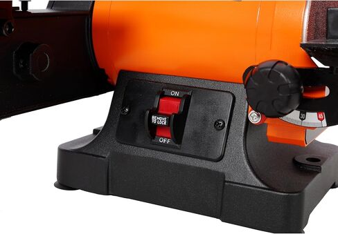 Benchtop Belt and Disc Sander with 1x30 Inch Sanding Belt & 5 Inch Disc, Tool-Free Belt Change, Adjustable Worktable, Dual Dust Ports, Includes Wrench Storage and Easy Cover Access in Kuwait