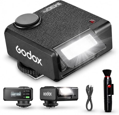 Godox Flash Godox iM30 Pro iM30Pro Mini Camera Flash, GN15 550 Full-Power Flashes/1.5s Recycle Time/Auto & 1/128 Manual Mode/Type-C Rechargeable/HD Color Screen in Kuwait