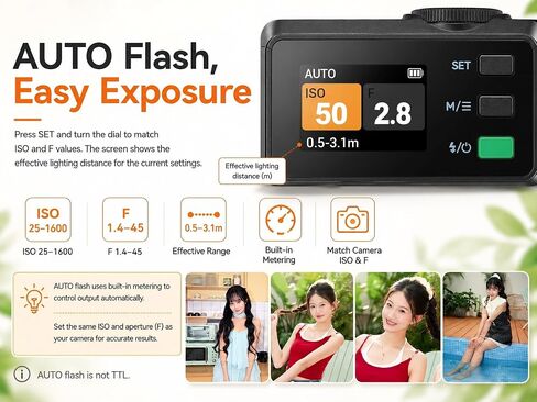 Godox Flash Godox iM30 Pro iM30Pro Mini Camera Flash, GN15 550 Full-Power Flashes/1.5s Recycle Time/Auto & 1/128 Manual Mode/Type-C Rechargeable/HD Color Screen in Kuwait