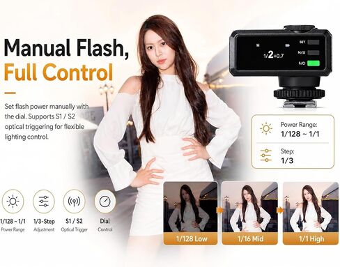 Godox Flash Godox iM30 Pro iM30Pro Mini Camera Flash, GN15 550 Full-Power Flashes/1.5s Recycle Time/Auto & 1/128 Manual Mode/Type-C Rechargeable/HD Color Screen in Kuwait