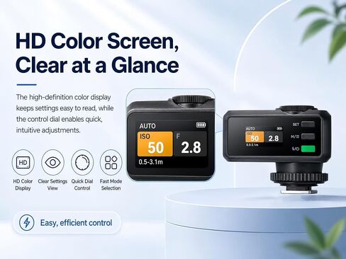 Godox Flash Godox iM30 Pro iM30Pro Mini Camera Flash, GN15 550 Full-Power Flashes/1.5s Recycle Time/Auto & 1/128 Manual Mode/Type-C Rechargeable/HD Color Screen in Kuwait