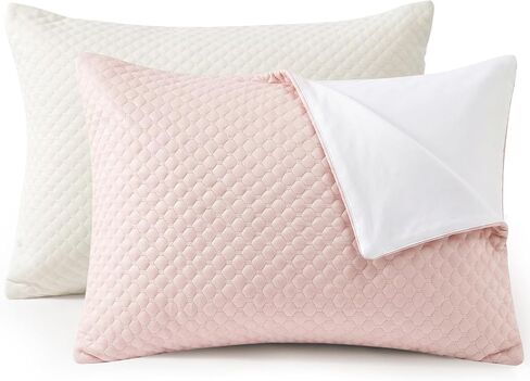 Toddler Pillowcase 13x18 Cooling Toddler Pillow Cases 2 Pack Cooling 3D Dots Toddler Pillowcase Zipperless Envelope Closure in Kuwait