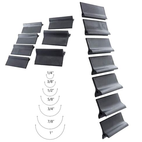 14Pcs Flexible Rubber Polishing Pad, Rubber Sanding Grips for Convex & Concave Profiles, Contour Detail Sanding Grip Pad for Woodworking, Automotive Refinishing & Crafts(Black) in Kuwait