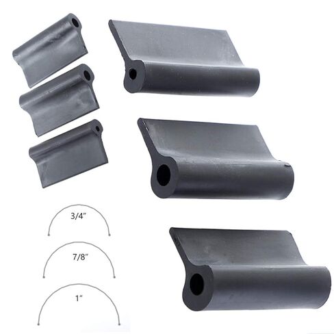 14Pcs Flexible Rubber Polishing Pad, Rubber Sanding Grips for Convex & Concave Profiles, Contour Detail Sanding Grip Pad for Woodworking, Automotive Refinishing & Crafts(Black) in Kuwait
