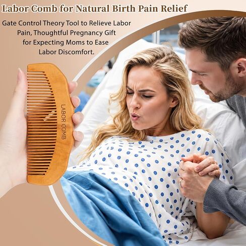 Pregnancy Gifts for Expecting Moms Pregnant Mom to Be Gift First Time Mom Gifts for Pregnant Women Baby Shower Gift | Thoughtful baby shower set featuring a countdown sonogram frame, natural labor pain relief comb and 50 affirmation cards. in Kuwait