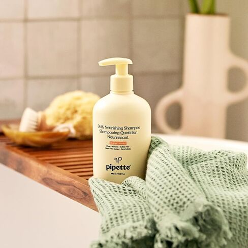 Pipette Daily Nourishing Shampoo and Conditioner Duo, Clean, Tear-Free Shampoo For Kids, Detangling Conditioner For Kids, Sulfate-Free, Paraben-Free, Silicone-Free, Hypoallergenic, Non-Toxic in Kuwait