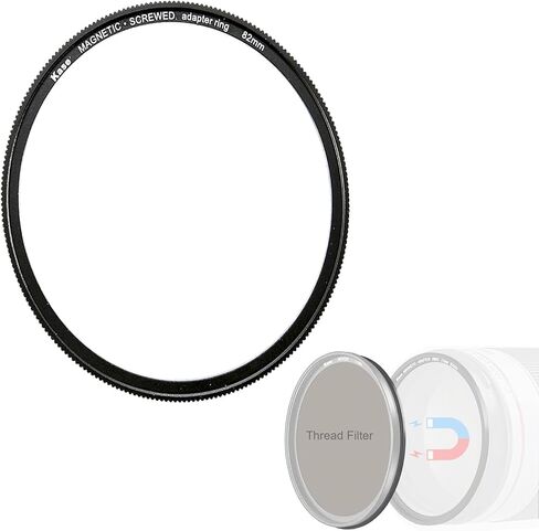 Kase 77mm Magnetic Adapter Ring for Screw-in Filter -Convert it to Magnetic | Need to Work with Kase Magnetic Adapter Ring Kit or Inlaid Ring (Not Included) in Kuwait