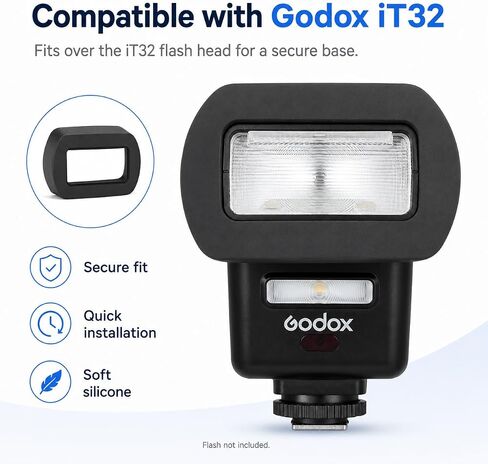 Silicone Adapter Ring for Godox iT32 Camera Flash, Flash Head Adapter for Godox S-R2 Mount, Compatible with AK-R11 and AK-R1 Kit Accessories in Kuwait