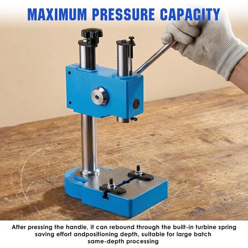 Generic 0.5 Ton Arbor Press Manual Hand Punching Machine Spring-Loaded Precision Shaft Press for DIY Parts Punching Cutting Forming Pressing in Kuwait