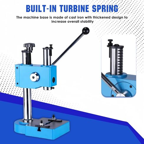 Generic 0.5 Ton Arbor Press Manual Hand Punching Machine Spring-Loaded Precision Shaft Press for DIY Parts Punching Cutting Forming Pressing in Kuwait
