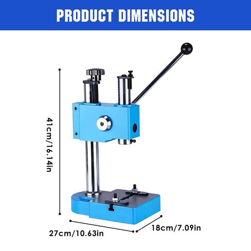 Generic 0.5 Ton Arbor Press Manual Hand Punching Machine Spring-Loaded Precision Shaft Press for DIY Parts Punching Cutting Forming Pressing in Kuwait