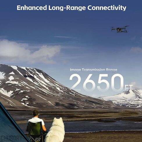 4K Drone with Camera for Beginners 84 min Flight Time 3 Batteries 2650 ft Control Range, WiFi Quadcopter Brushless Motor, Auto Hover, Follow Me in Kuwait