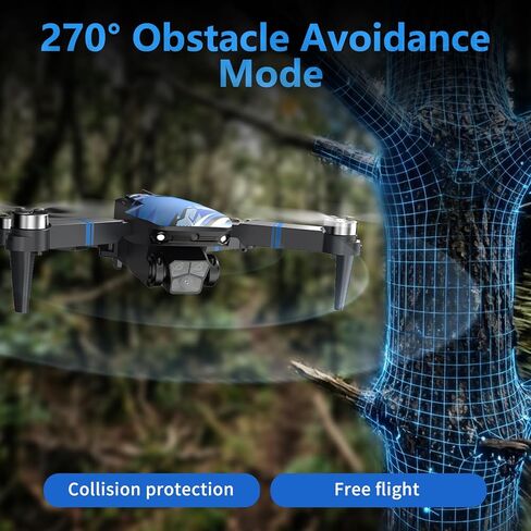 Drone with Camera for Adults LCD Screen FPV Live Video, Foldable RC Mini Drones for Kids, Quadcopter with Brushless Motor 270° Obstacle Avoidance, Support 32G SD Card Under 250G Gift for the Children in Kuwait