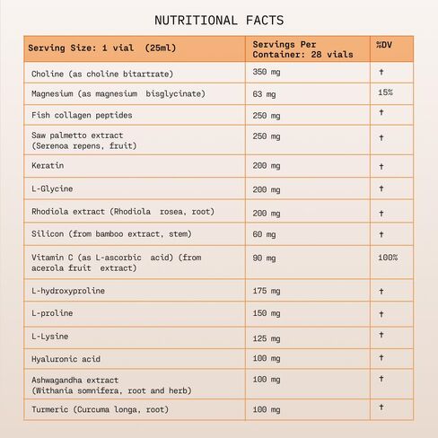 Liquid Hair Growth Supplement with Biotin. Ready-to-Drink. Clinically Proven for Stronger and Shinier Hair, Less Shedding, + Scalp Coverage. Anti-Hair Loss. 28 Servings Ultimate Hair Booster in Kuwait