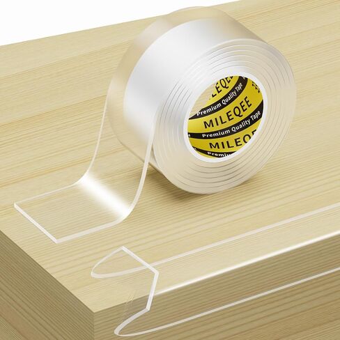 Clear Edge Protector Strip, 1.18in x 9.84FT, Sharp Edge Wrap Cover Tape, Self Adhesive Protective Bumper Corner Guards for Cabinet Door Desk Glass Table Bed Furniture, Kitchen Countertop, Waterproof in Kuwait