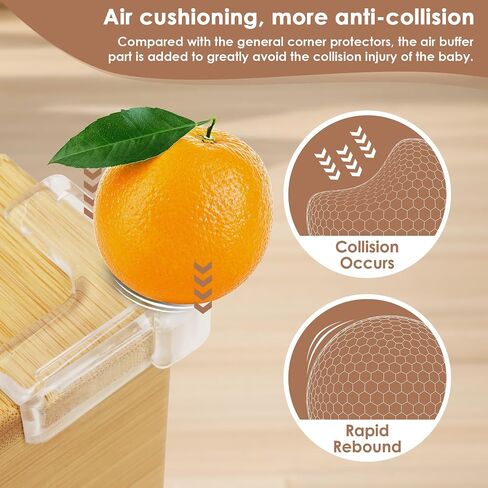 12 Pack Corner Protector Baby - New & Improved Edge Protector for Baby, Furniture Corner Edge Safety Bumpers, Clear Baby Proof Corners and Edges, Cushion to Cover Sharp Furniture & Table Edges in Kuwait